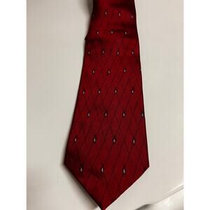 Privado Red Silk Tie Mens Formal Church Business